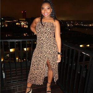 MISSGUIDED Cheetah Leopard Print Dress